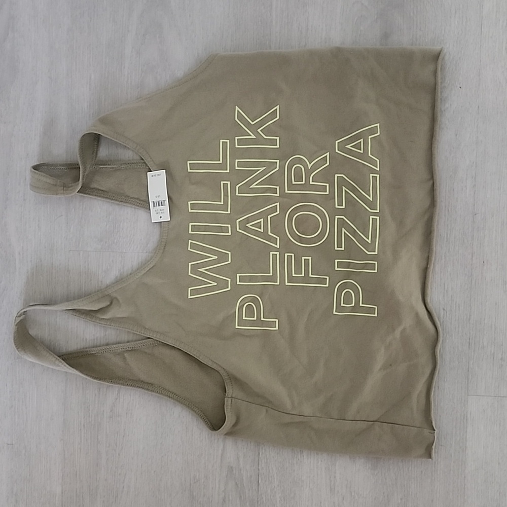 Aerie Offline Will Plank For Pizza Tie back workout tank